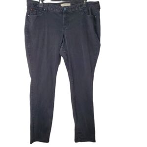 Slink Jeans Women's Curvy Fit Black Wash Skinny Jeans In Stretch Denim